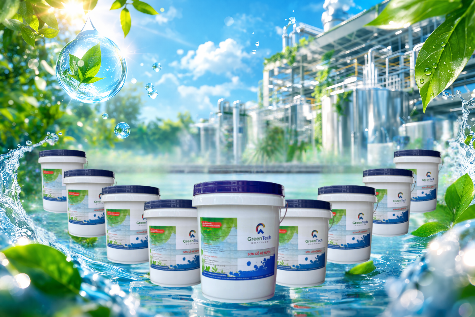 Sơn gỗ hệ nước GreenTech Coatings